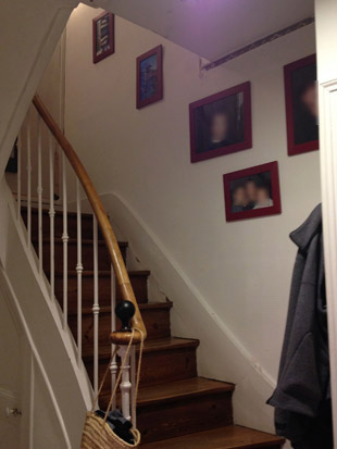 escalier avant peinture